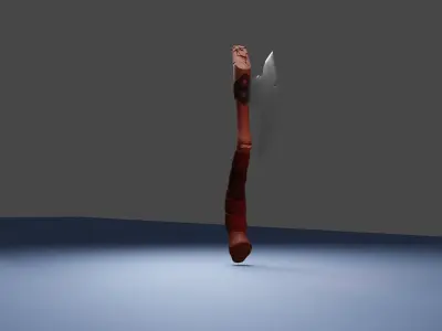 Axe low poly game ready Free low-poly 3D model