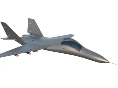 Fighter Jet Low-poly 3D model purchase