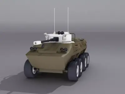 BTR-90  Low-poly 3D model