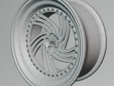 WATERCOOLEDIND SB10 Wheel Low-poly 3D model