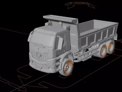 Mercedes Benz Arocs Tipper Truck 3D model