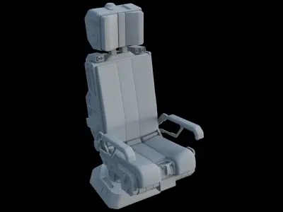 Pilots Seat 2 3D model