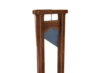 Vintage 19th Century French Guillotine 3D model