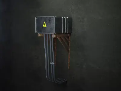 Sci-Fi Electric Box 3D model