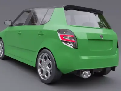 skoda rs 3D model