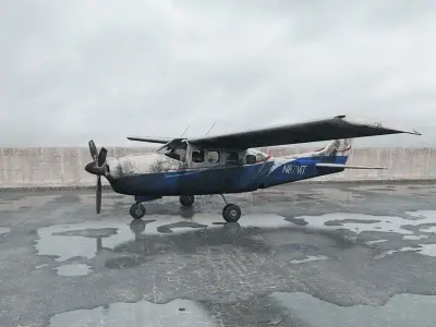 destroyed plane 016 am165 3D model