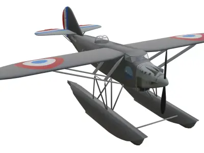 Llatecoere 29 Floats Version Low-poly 3D model
