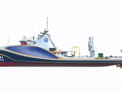 Scientific Research Ship-Zhuhai Yun 3D model