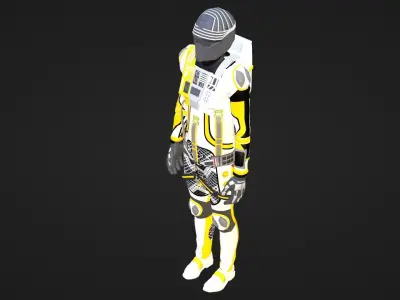 Robot Soldier - Assault Soldier Low-poly 3D model shop