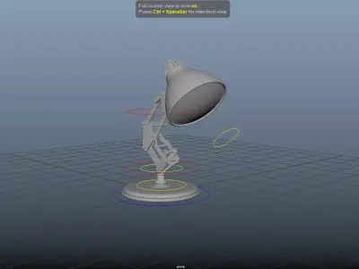 Pixar Lamp Rigged Free 3D model