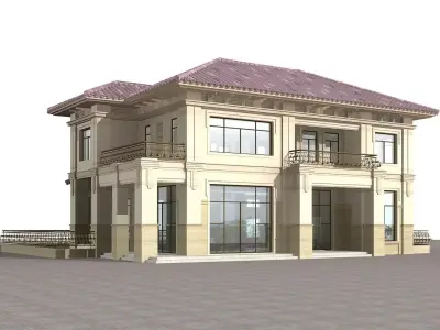 Villa modern house 3D model buy