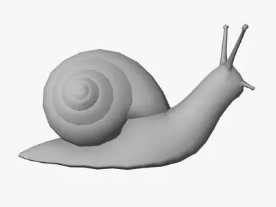 Low Poly Snail Low-poly 3D model