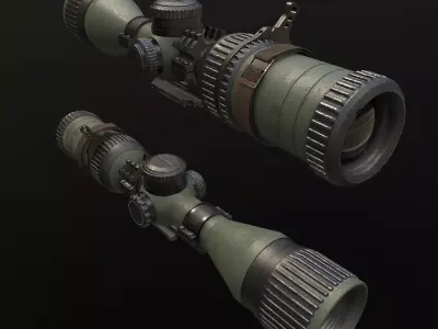 Tactical Scope 3D model