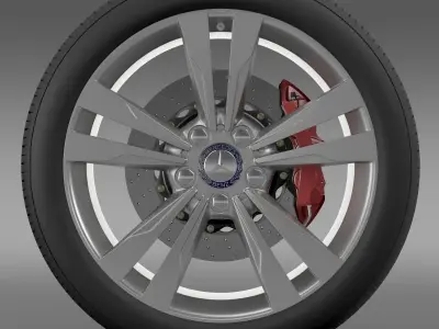Mercedes Benz S 350 wheel 3D model