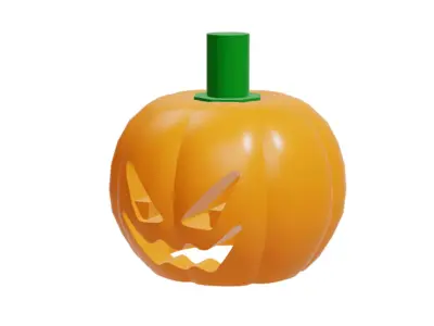 Custom3Dprint Minifigure Accessory - Pumpkinhead 3D print model