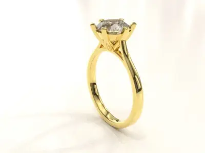 solitaire ring Free 3D model