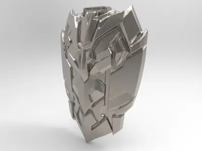 sci-fi fantasy shield  3D print model