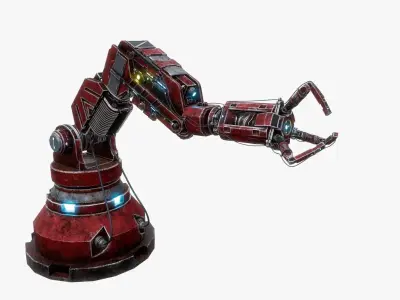 Robotic Arms  Low-poly 3D model