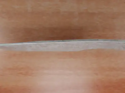 Throwing knife metallic PBR Low-poly 3D model