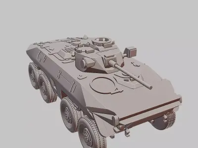 Luchs German WWII Reconnaissance Tank 3D Print Model 3D print model