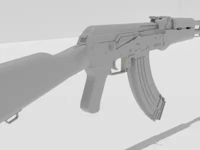 ak-47 rifle 3D model buy
