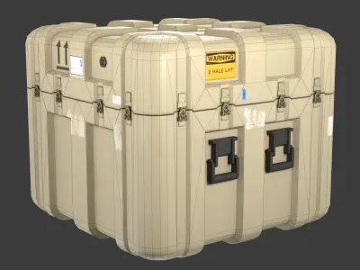 Military weapon case Low-poly 3D model purchase