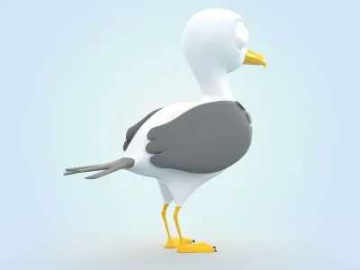 Seagull 3D model shop