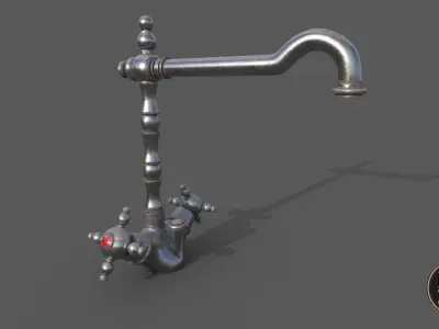 Faucet V1 Low-poly 3D model