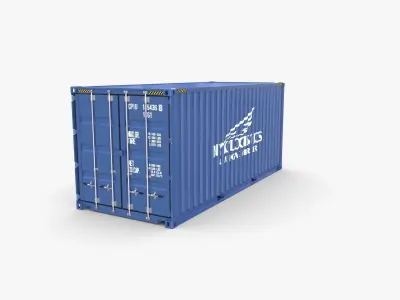 20ft Shipping Container NYK Logistics v1 3D model