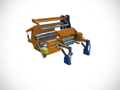 Re-Coiling machine 3D model