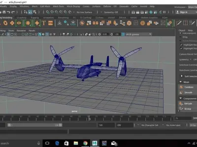 ospery plane Free low-poly 3D model