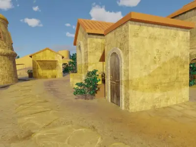 Village 3D model get