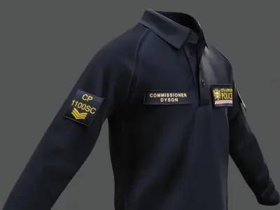 City of London Police Shirt Uniform FIVEM  GTA EUP outfit Low-poly 3D model