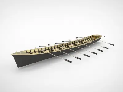 Iban longboat  3D model