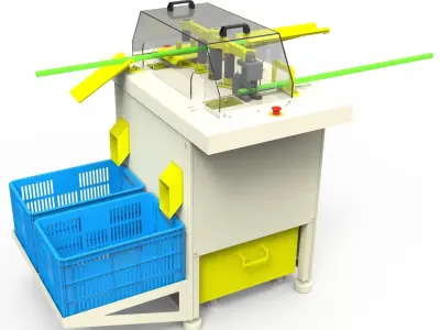 Agricultural Machine - Preparation of Sugarcane Seedlings 3D model