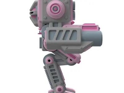 UwU Shadow Force Bandit Tabletop Mech Miniature  3D print model
