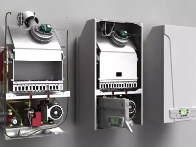 Healting boiler baxi heating equipment 3D model