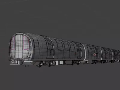 Glasgow subway third generation rolling stock 3D model