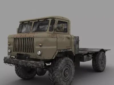 gaz truck 3D model by erkin-cg-vfx