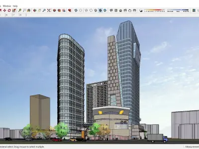 Sketchup Commercial Complex N1 3D model