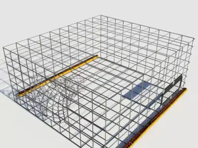 Square Fish Trap 1 3D model