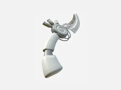 SciFi Dagger A06 Full White - Sci Fi Weapon Design Low-poly 3D model