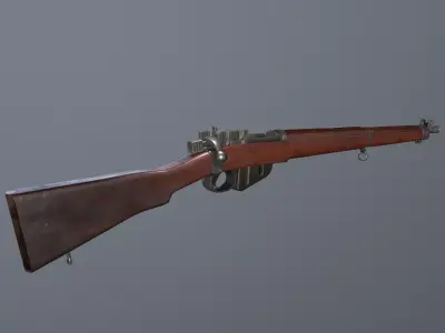 Lee Enfield Rifle Low-poly 3D model