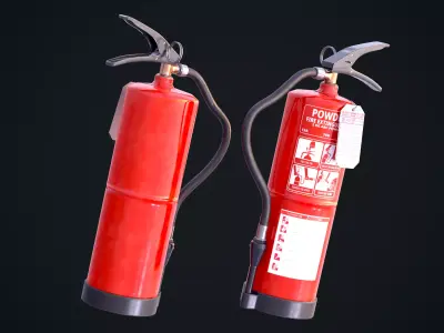 Fire Extinguisher Low-poly 3D model 19