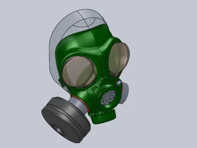 Gas Mask Free 3D model