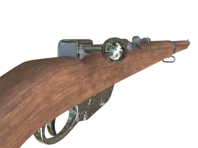 HISTORIC MANNLICHER M1985 GUN Low-poly 3D model