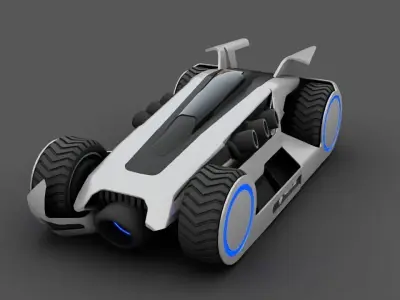 FUTURISTIC RACE CAR Free 3D model by harshavardhan5122009