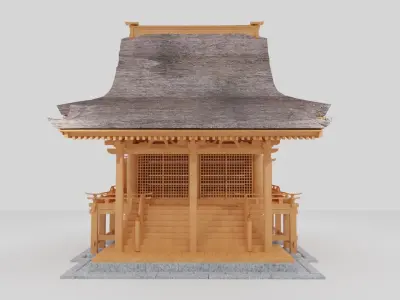 Kasuga shrine in Japan 3D model