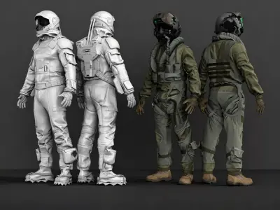 Spacesuit 3D model