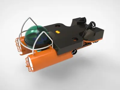 Research submersible 3D model
